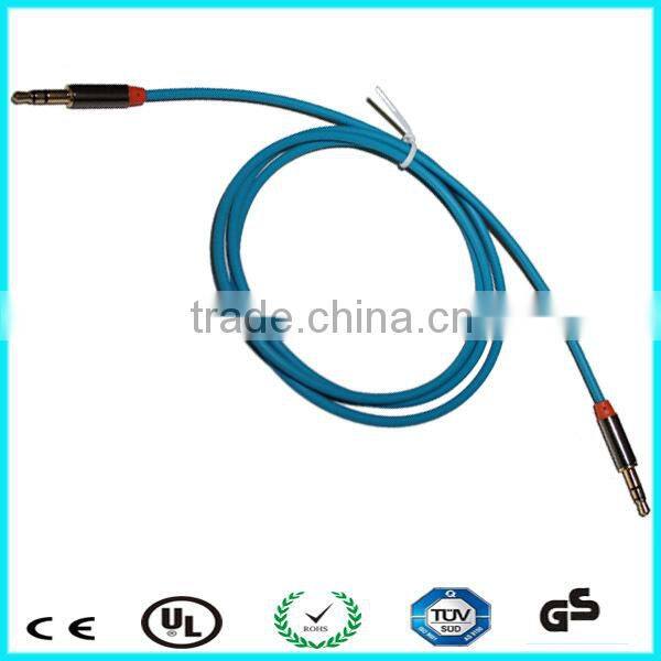 Extension TPE 1.2m dual male to male 3.5mm stereo audio cable