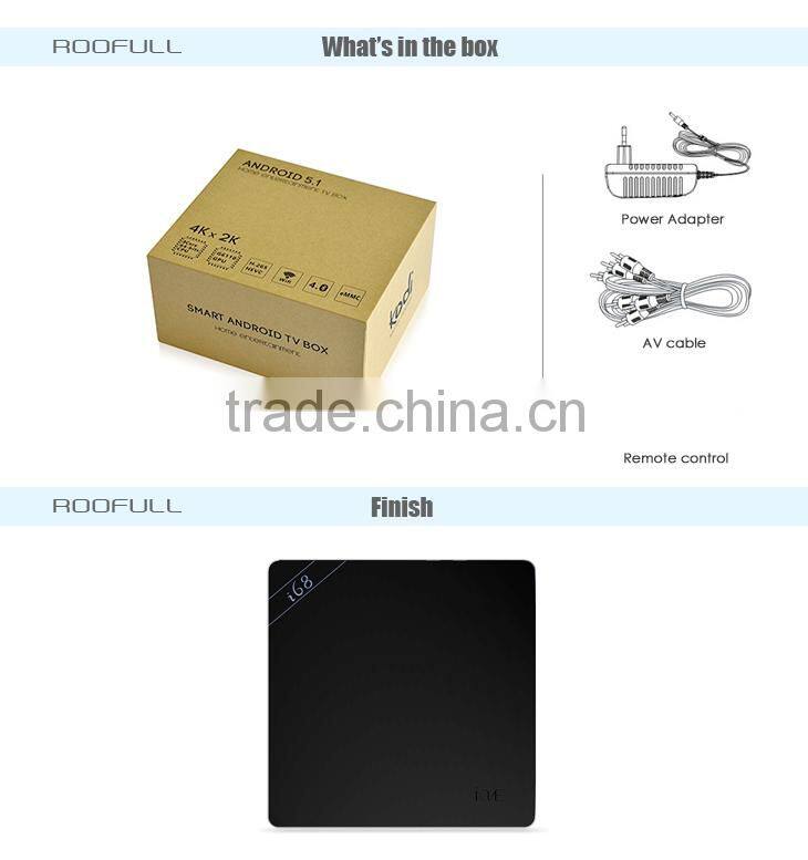 Octa Core TV Box i68 RK3368 64bits Android 5.1 Lollipop TV Box 2.4G/5G WIFI 2GB RAM 16GB ROM