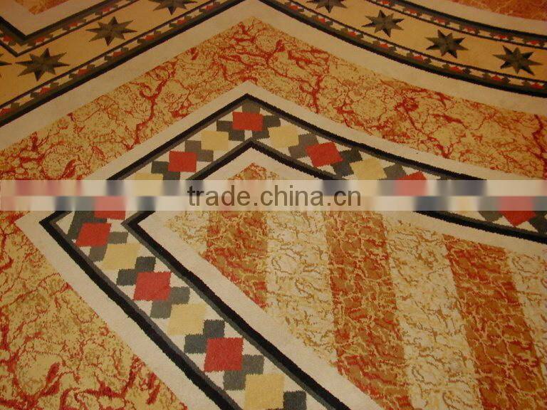 handtufted wall to wall casino carpet