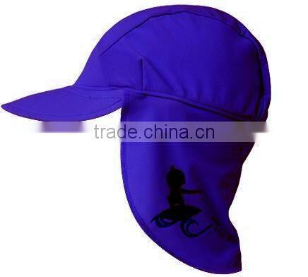 Girls Sun Visor UV Protective Beach Safari Swim Flap Hat PINK for kids aged 2-8yrs