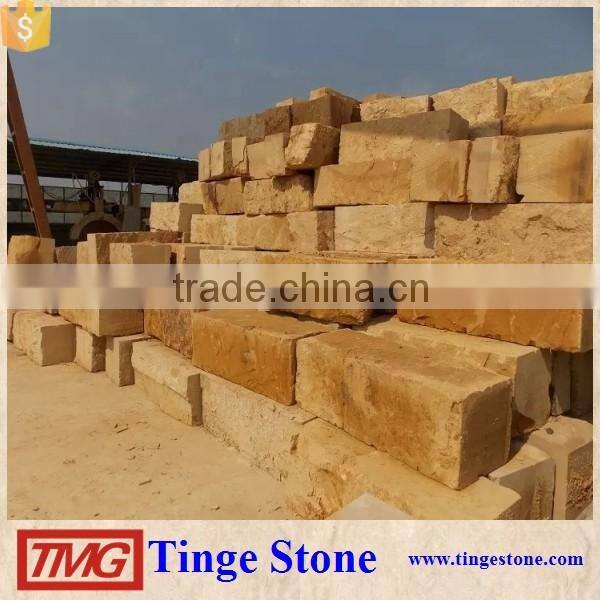 Chinese Yellow Sandstone Wall Tiles For Decoration