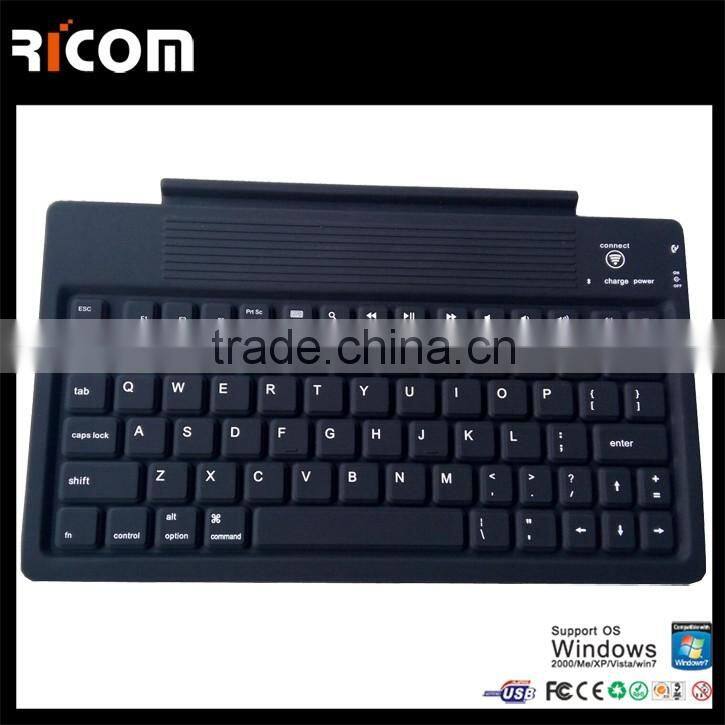 Flexible Bluetooth silicone soft keyboard for laptop and tablet pc---SKB-211B--Shenzhen Ricom