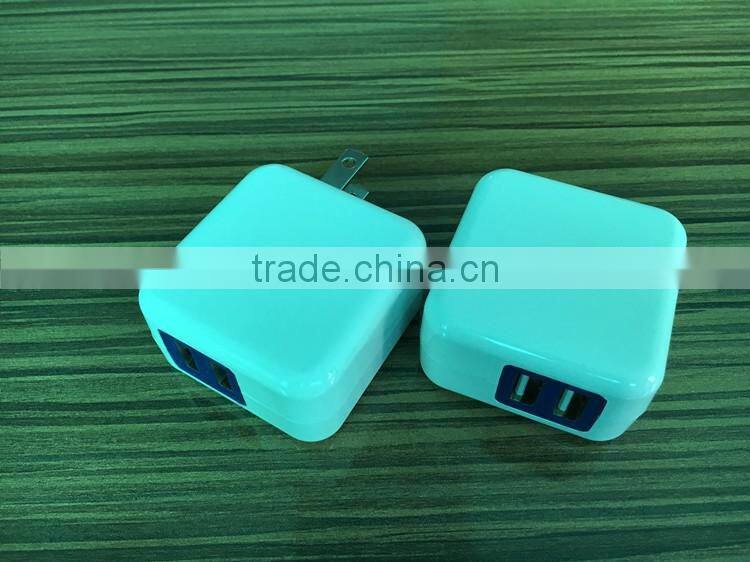 UL LISTED Dual USB Foldable Quick Charge 2.0 Wall Charger