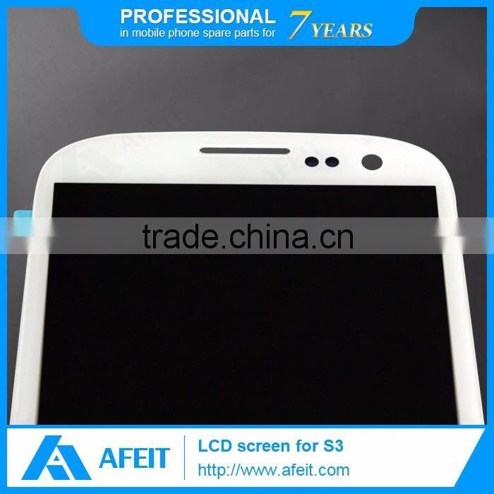 Full Assembly LCD with Digitizer touch screen with frame complete for Samsung Galaxy s3 i9300 black& white