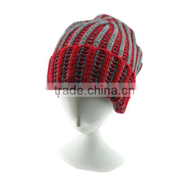 Red color Women's Kendall Beanie Knit Hat