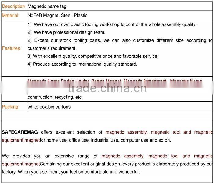 Magnetic badge with full color printing