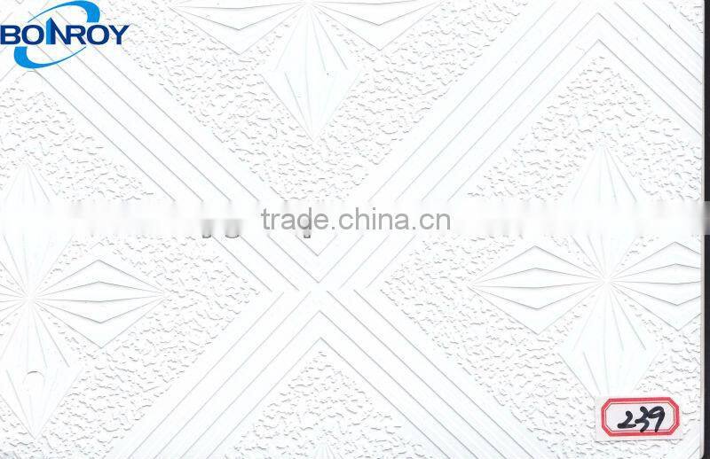 PVC facing gypsum ceiling Multiple designs 154#, 567#, 991#, 996#
