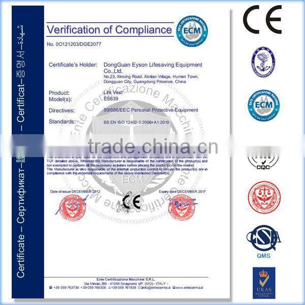 automatic inflatable lifejacket ES639702 150N