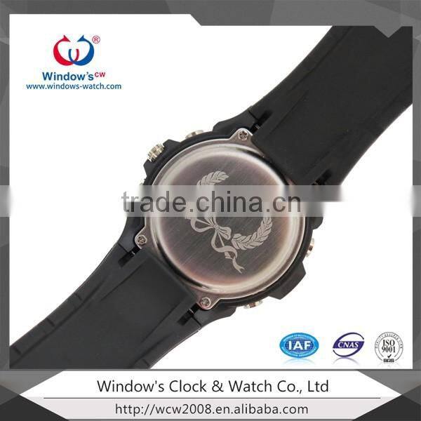custom digital watch with rubber watch strap