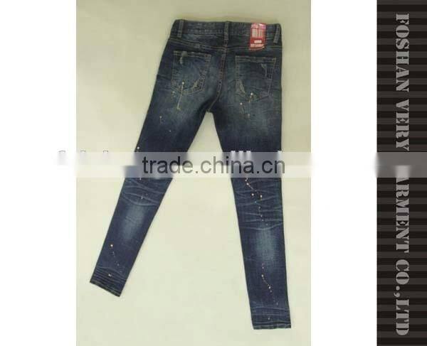 ladies jeans top design with special printing