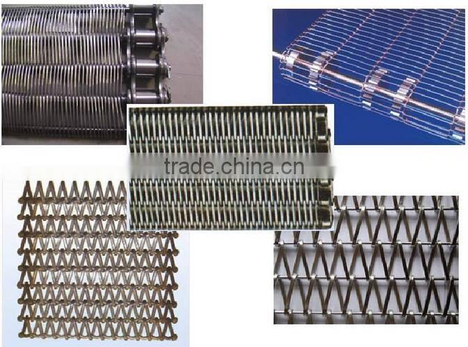 high temperature resistance turning wire mesh conveyor belt