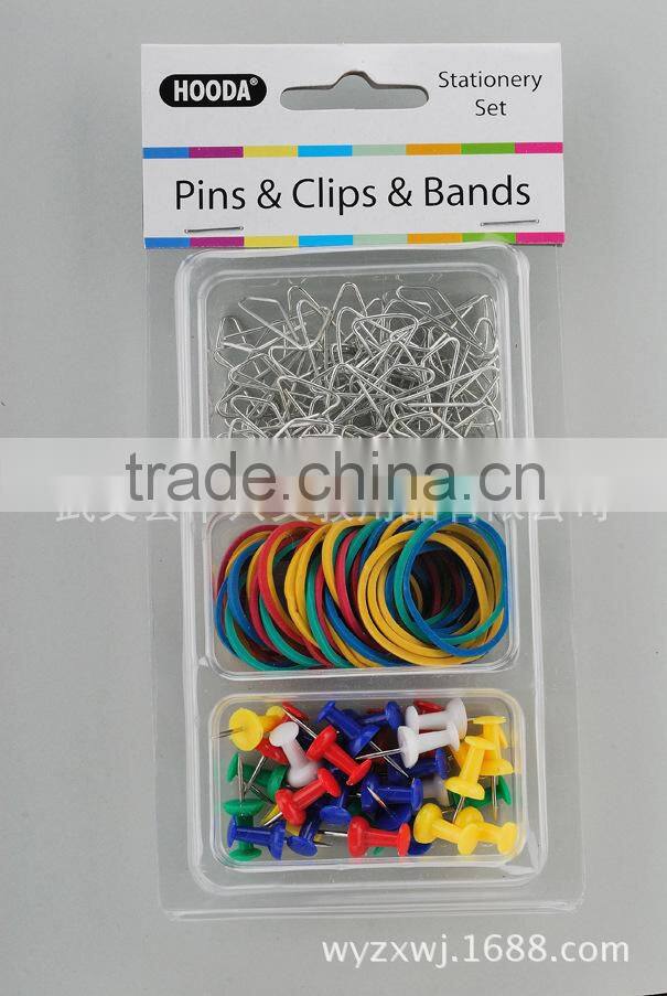 COLOUR PUSH PIN & PAPER CLIP SET