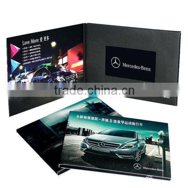 Custom paper brochure with video player