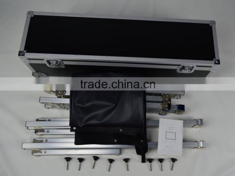 Protable Fold Projection Screen,quick folding screen with flight case (front +rear projection screen fabric)