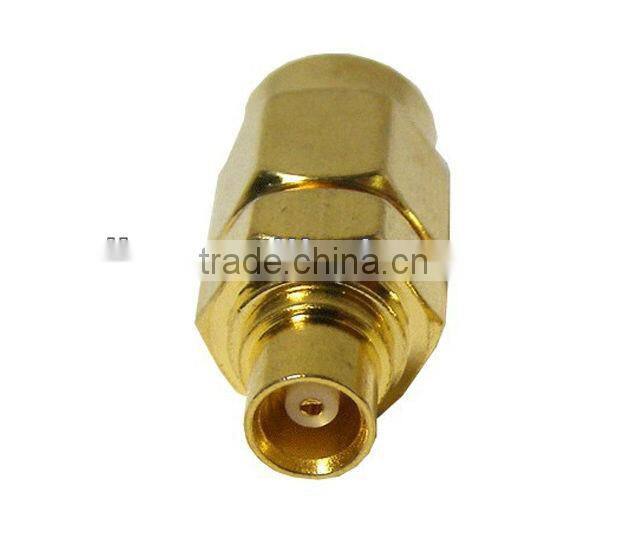 rf coaxial adapter straight type mmcx female to sma male adaptor