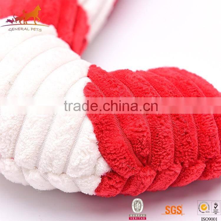 Stuffed Plush Dog Toy Walking Stick Shape Pug Dog