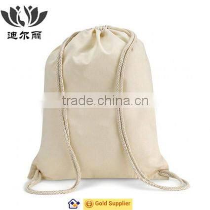 Nice Workmanship cotton recycle drawstring backpack
