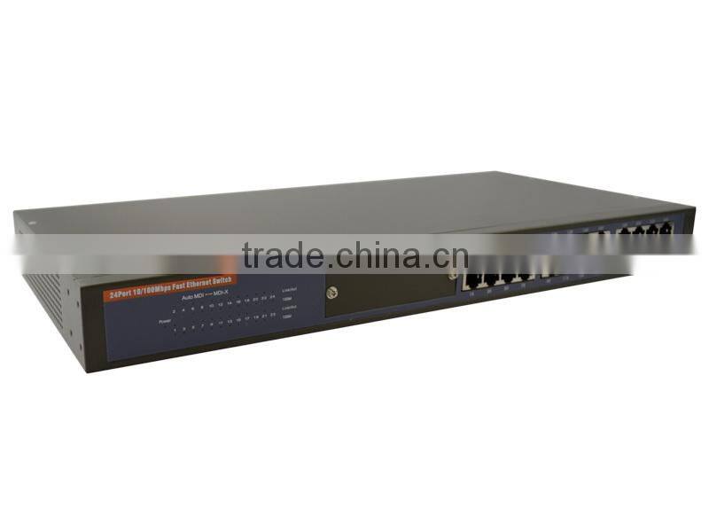 24 port steel case ethernet switch (WD-1024R)