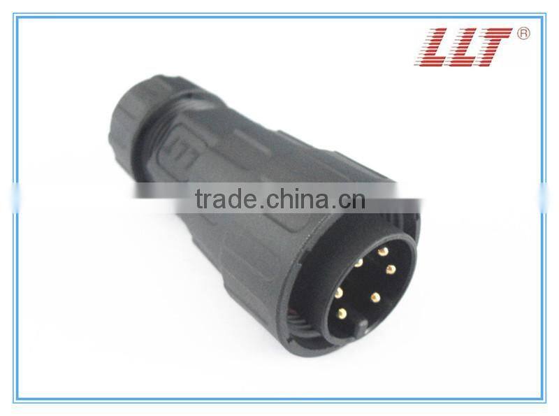 LLT 6 pins M25 cable connector
