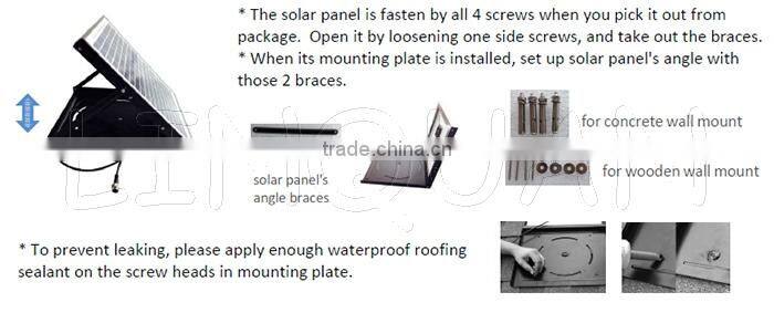 Cost -effective 12W Solar gable fan with inbuilt solar battery