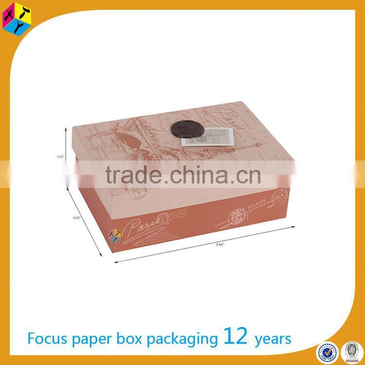 decorative gift packaging printing hardboard box