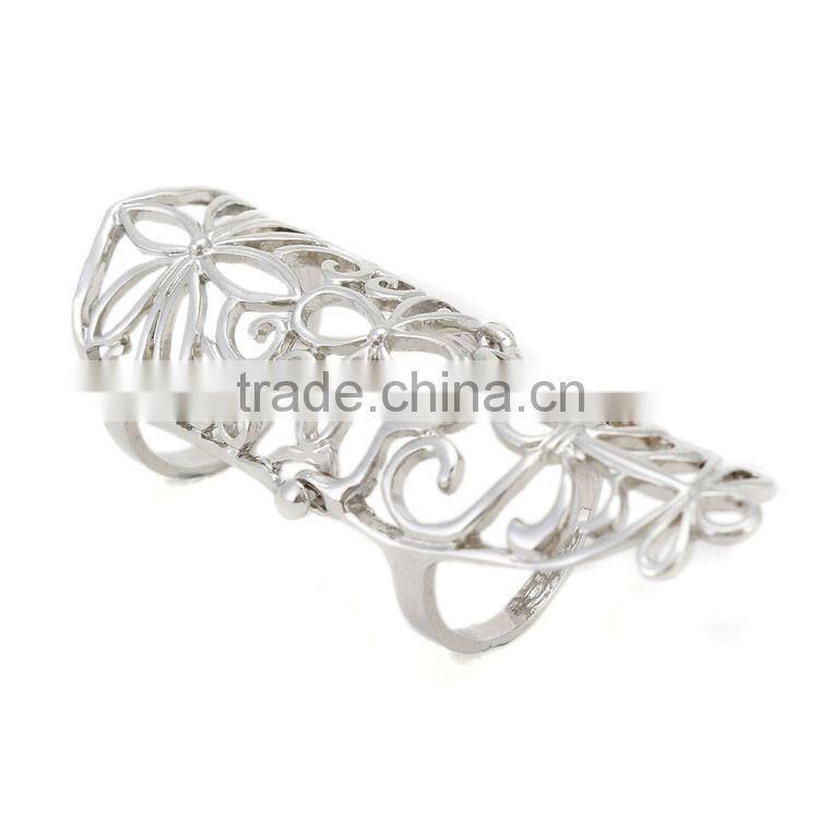Top Quality Long Hollow knuckle ring for women
