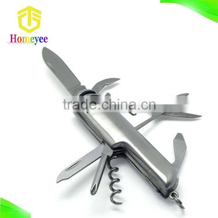 5 in 1 Stainless steel camping multifunction pocket knife