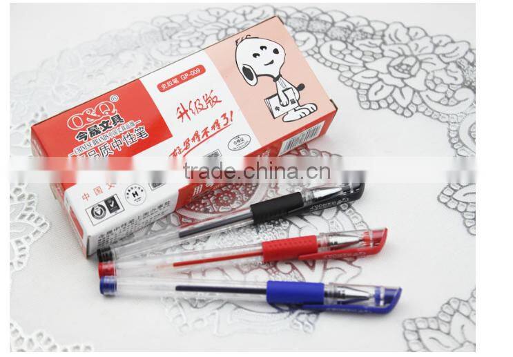 Stationery wholesale plastic water pen 0.5mm gel pen