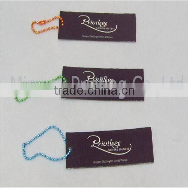 Cheapest price for paper garment hang tag with string