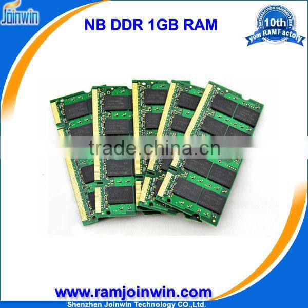 Best price non ecc 64mb*8 dram pc3200 1gb for laptop