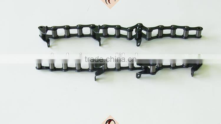 agricultural equipment parts wheat Harvester chains with attachments ZGS38/ZGS38F3