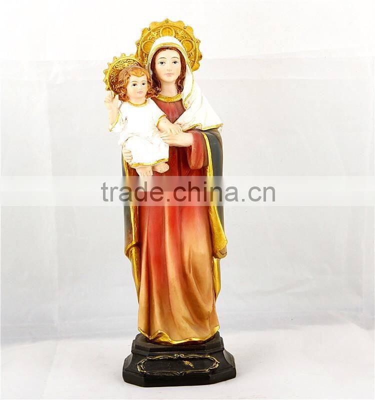 Classic mary sculpture and baby jesus statue hot sale