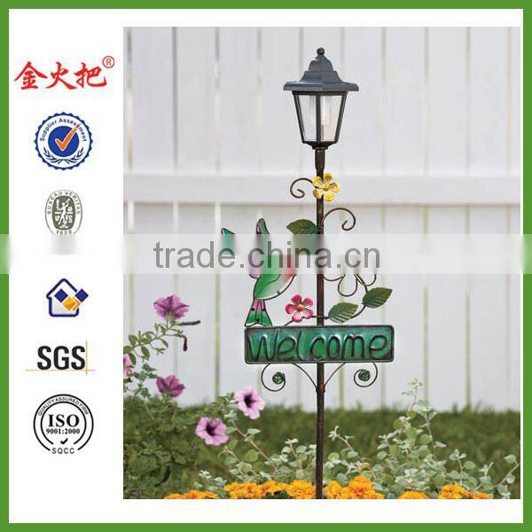 Wholesale Metal sunflower garden stake for decor