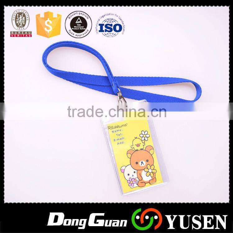 Polyester eco-friendly custom lanyard with id badge for making custom logo in china