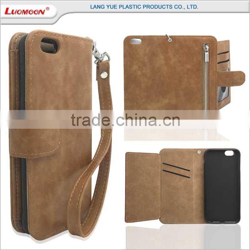 crazy horse pattern pu flip cover leather phone case for lenovo a7000 a680