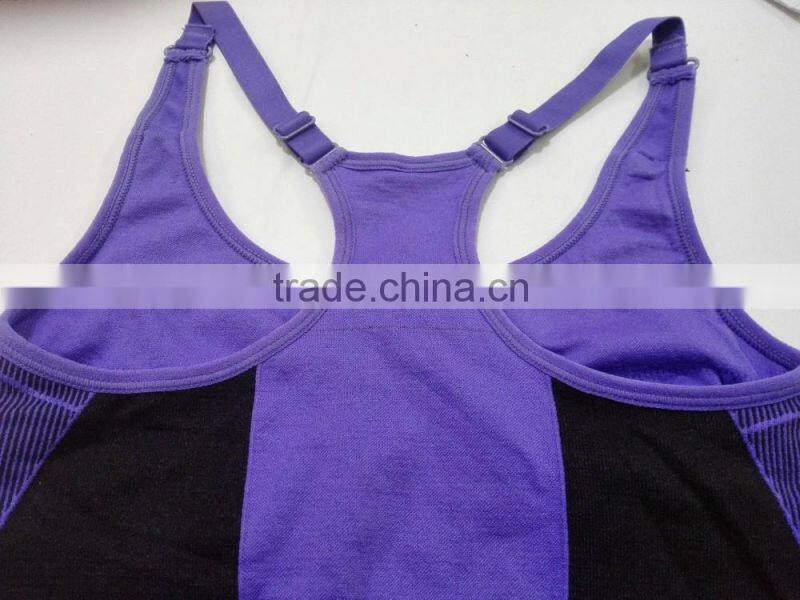 sexy woman wireless Y- back sports bra yoga wear girl sport seamless bra