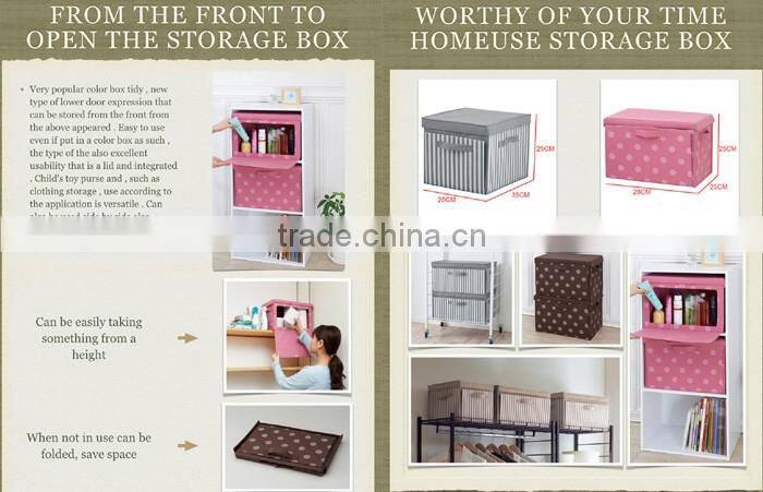 2016 Newest folding boxes storage decorative organizer box with window