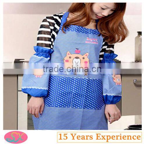Cheap Waterproof Printing Apron With Sleeves