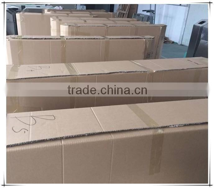 stainless steel security barrier supermarket entrance access control turnstile manual swing gate with smart card