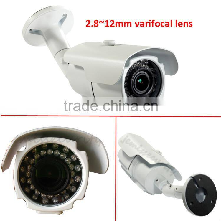 2.8~12mm high focus 1080p bullet outdoor ONVIF POE network varifocal ip camera