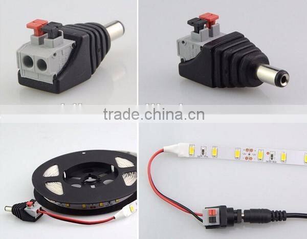 5.5*2.1 5.5*2.5 male DC connector / DC Plug /DC adapter terminal block with push-button