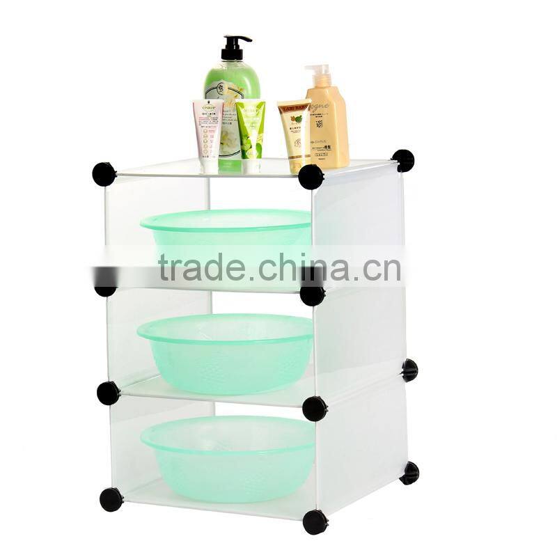 Hot sale bathroom cabinet plastic waterproof storage cabinet