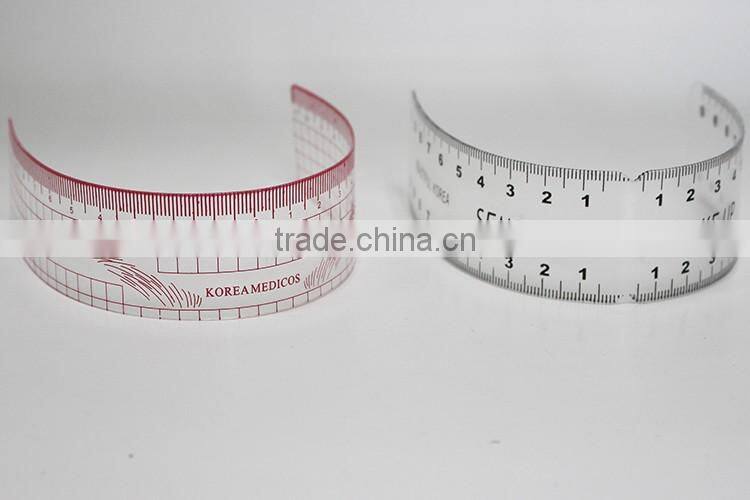 Flexible Ruler Perfect Brow Guide Transparent Rulers For PMU Beginner and School Training