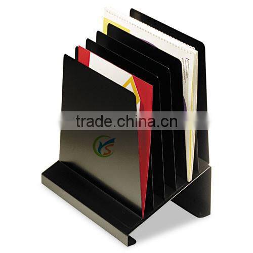 Contemporary metal 4-Compartment Vertical office File Organizer