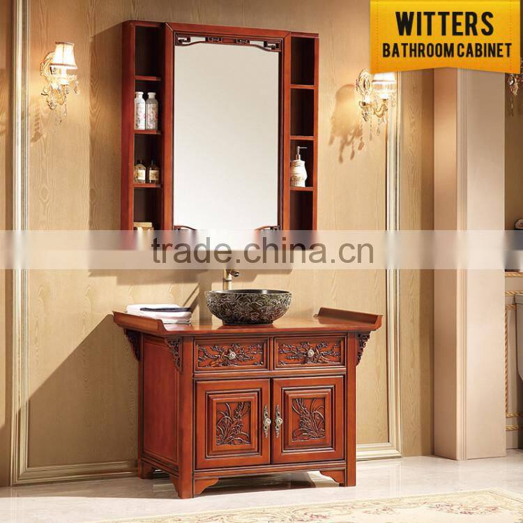Wholesale endurable antique bathroom mirror cabinet and vanities