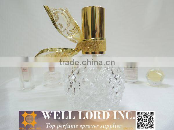 Pretty scarves decoration pump spray perfume container