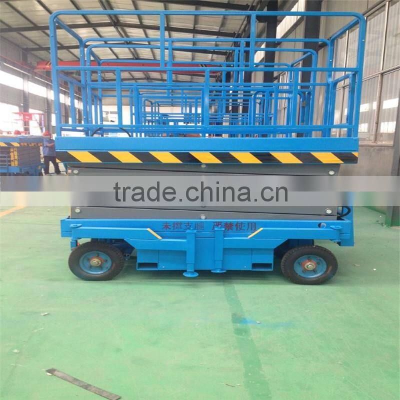 Tyre moving mobile hydraulic scissor lift