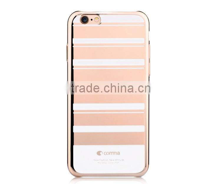 Luxury Anti-shock Full Protective Case Colorful Stripes Hard PC Case for iPhone 6/6s Plus