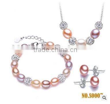 Set Fashion Jewelry Pearl Set For Bridesmaid