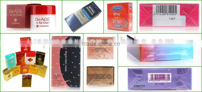 Shanghai Wanshen Transparent Membrane film Packaging Machine for pharmaceuticals cosmetics healthy products and food sectors